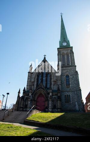 Église anglicane Trinity sur la rue Charlotte au centre-ville de Saint John, Nouveau-Brunswick, Canada Banque D'Images