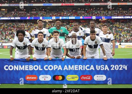 Glendale, États-Unis. 30 juin 2024. SAO PAULO, BRÉSIL - JUIN 30 : les joueurs de l'Équateur posent pour des photos avant un match entre le Mexique et l'Équateur dans le cadre du groupe B de CONMEBOL Copa America 2024 au State Farm Stadium le 30 juin 2024 à Glendale, États-Unis. (Photo par Alejandro Salazar/PxImages) crédit : Px images/Alamy Live News Banque D'Images