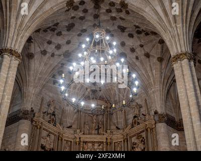 Cathédrale de Barbastro Huesca. Somontano Huesca. Cathédrale Santa María de la Asunción de Barbastro. Cathédrale gothique Banque D'Images