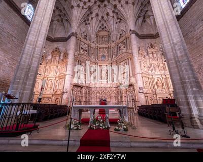 Cathédrale de Barbastro Huesca. Somontano Huesca. Cathédrale Santa María de la Asunción de Barbastro. Cathédrale gothique Banque D'Images