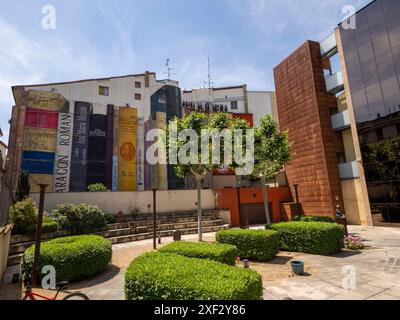 ville de barbastro situé dans la province de huesca. capitale du somontano. Vins Somontano. caves à vin Banque D'Images
