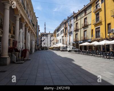 ville de barbastro situé dans la province de huesca. capitale du somontano. Vins Somontano. caves à vin Banque D'Images