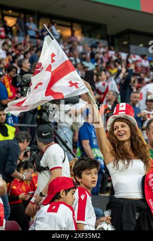 Supporters (Géorgie) lors du match UEFA Euro Allemagne 2024 entre Espagne 4-1 Géorgie au stade de Cologne le 30 juin 2024 à Cologne, Allemagne. Crédit : Maurizio Borsari/AFLO/Alamy Live News Banque D'Images