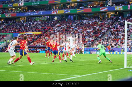 Giorgi Mamardashvili, géorgien 25 dans le meilleur des 16 matchs ESPAGNE - GÉORGIE 4-1 des Championnats d'Europe de l'UEFA 2024 le 30 juin 2024 à Cologne, Allemagne. Photographe : ddp images / STAR-images Banque D'Images