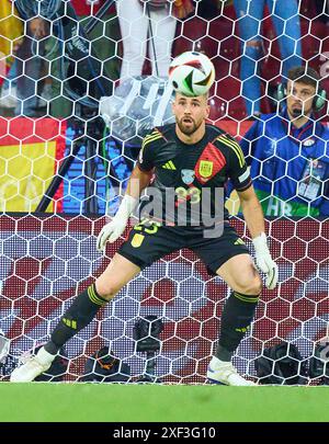 Cologne, Allemagne. 30 juin 2024. Unai Simon, ESP 23 dans le meilleur des 16 match ESPAGNE, Géorgie., . Le 30 juin 2024 à Cologne, Allemagne. Crédit photographe : Peter Schatz/Alamy Live News Banque D'Images