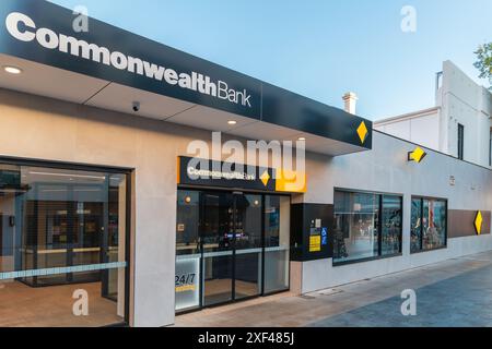 Adélaïde, Australie - 19 décembre 2020 : succursale de la Commonwealth Bank à Adélaïde China Town près du marché central dans l'après-midi Banque D'Images