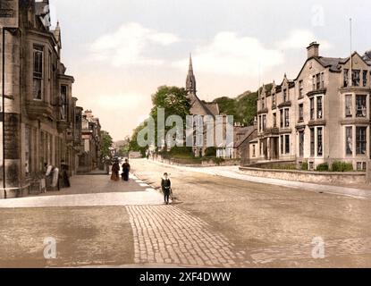 Henderson Street West, Bridge of Allan, Schottland / , Écosse , Historisch, Digital restaurierte Reproduktion von einer Vorlage aus dem 19. Jahrhund Banque D'Images