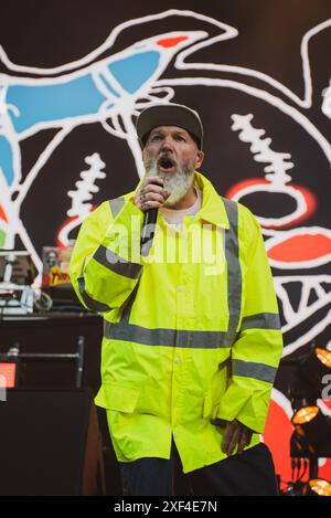 Le groupe américain Limp Bizkit joue au festival Copenhague 2024. Crédit : Andrea Pinna Banque D'Images