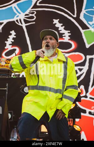 Le groupe américain Limp Bizkit joue au festival Copenhague 2024. Crédit : Andrea Pinna Banque D'Images