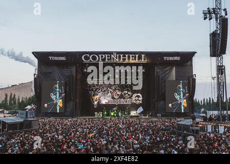 Le groupe américain Limp Bizkit joue au festival Copenhague 2024. Crédit : Andrea Pinna Banque D'Images