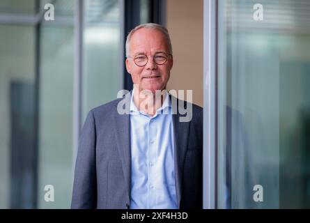 Berlin, Deutschland. 14 juin 2024. Matthias Miersch, vice-président du groupe parlementaire SPD, pose pour une photo à Berlin, le 13 juin 2024. Crédit : dpa/Alamy Live News Banque D'Images