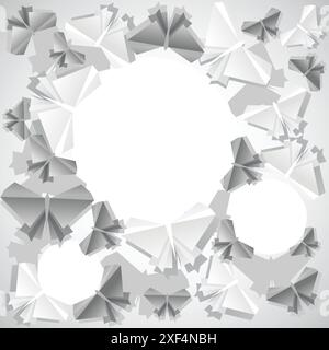 Arrière-plan origami. Le papier est transformé en papillons. Illustration de Vecteur