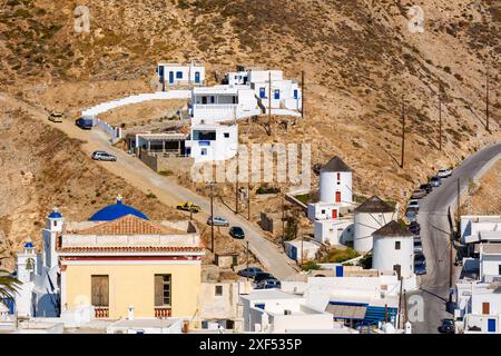 Serifos, Grèce - 9 septembre 2018 : Chora, la ville principale de l'île de Serifos. Grèce Banque D'Images