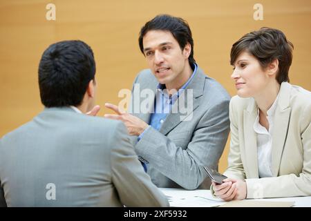 Interview, d'encadrement, de vente, Entreprise, Donostia, San Sebastian, Pays Basque, Espagne. Banque D'Images