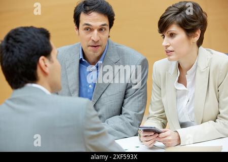 Interview, d'encadrement, de vente, Entreprise, Donostia, San Sebastian, Pays Basque, Espagne. Banque D'Images