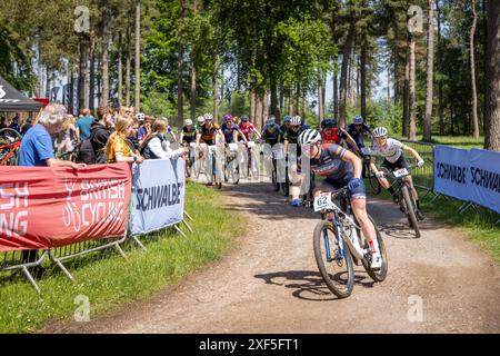 VTT XCO National Series, Channock Chase, Angleterre. ROYAUME-UNI. GB. Banque D'Images