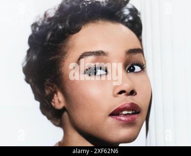 DIAHANN CARROLL (1935-2019) actrice et chanteuse américaine vers 1955 Banque D'Images