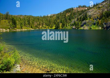 Lac Kangaroo, forêt nationale de Klamath, Californie Banque D'Images