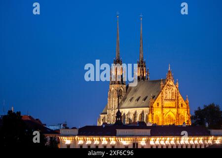 Cathédrale Saint Pierre et Paul, Brno, République Tchèque Banque D'Images