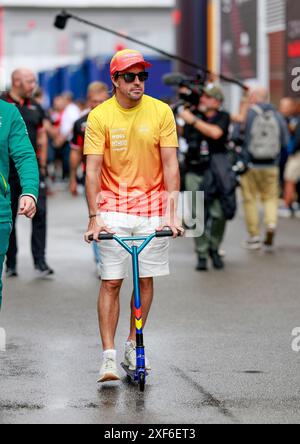 Barcelone, Espagne. 20 juin 2024. #14 Fernando Alonso (ESP, Aston Martin Aramco F1 Team), Grand Prix de F1 d'Espagne sur le circuit de Barcelona-Catalunya le 20 juin 2024 à Barcelone, Espagne. (Photo de HOCH Zwei) crédit : dpa/Alamy Live News Banque D'Images