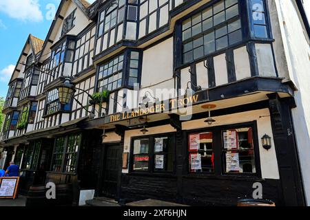 La célèbre maison publique Llandoger Trow, King Street, près de Welsh Back, Bristol. Banque D'Images