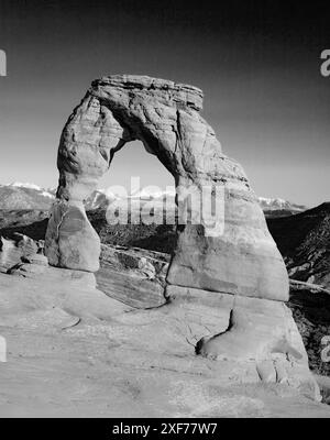 Utah, parc national des Arches. Arc délicat Banque D'Images