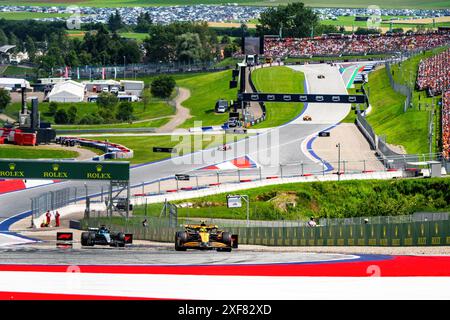 Spielberg, Autriche. 30 juin 2024. Lando Norris, pilote anglais de l'écurie McLaren Formula 1 Team, participe au Grand Prix d'Autriche de formule 1. Crédit : SOPA images Limited/Alamy Live News Banque D'Images