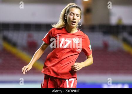 Holly Ward du Canada lors du match de la Coupe du monde féminine U-20 de la FIFA au Costa Rica Canada contre Corée le 10 août 2022 Banque D'Images