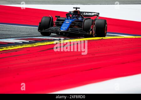 #23 Alexander Albon (THA, Williams Racing), Grand Prix de F1 d'Autriche au Red Bull Ring le 28 juin 2024 à Spielberg, Autriche. (Photo de HOCH Zwei) Banque D'Images