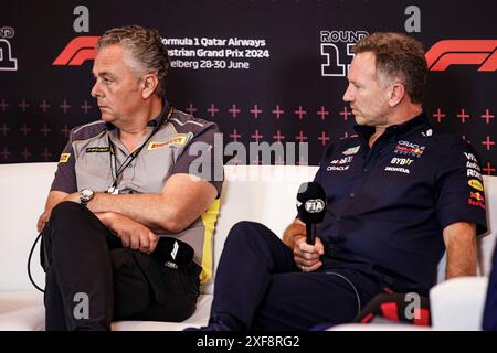 Christian Horner (GBR, Oracle Red Bull Racing), Grand Prix de F1 d'Autriche au Red Bull Ring le 28 juin 2024 à Spielberg, Autriche. (Photo de HOCH Zwei) Banque D'Images