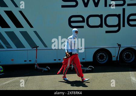 28.06.2024, Red Bull Ring, Spielberg, Grand Prix d'Autriche de formule 1 2024, dans l'image pilote de formule 3 Dino Beganovic (SWE), Prema Racing Banque D'Images