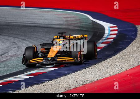 #81 Oscar Piastri (AUS, McLaren Formula 1 Team), Grand Prix de F1 d'Autriche au Red Bull Ring le 29 juin 2024 à Spielberg, Autriche. (Photo de HOCH Zwei) Banque D'Images