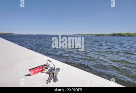 Clé Airbnb à Kiel - Kieler Förde Banque D'Images