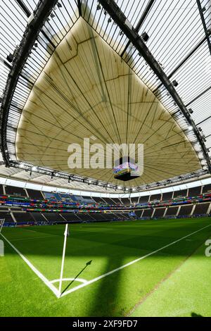Francfort, Allemagne. 01 juillet 2024. Francfort, Allemagne, 1er juillet 2024 : vue générale de l'intérieur de l'Arena de Francfort avant le match de football UEFA EURO 2024 Allemagne Round 16 entre le Portugal et la Slovénie à l'Arena de Francfort, Allemagne. (Daniela Porcelli/SPP) crédit : SPP Sport Press photo. /Alamy Live News Banque D'Images