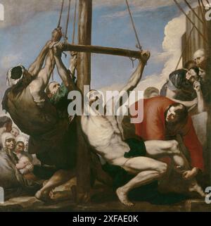 Le martyre de Saint Philippe (espagnol : Martirio de San Felipe) est une peinture de Jusepe de Ribera datant de 1639. Banque D'Images