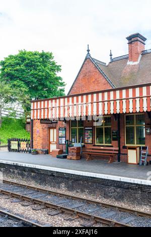 Billetterie de la gare de Weybourne, sur la Poppy Line, qui fait partie du North Norfolk Railway Banque D'Images