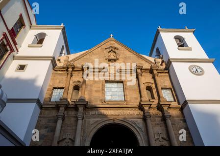 Église de la Miséricorde, l'une des plus anciennes façades originales, Casco Viejo, le vieux centre-ville, Panama City, Panama Banque D'Images