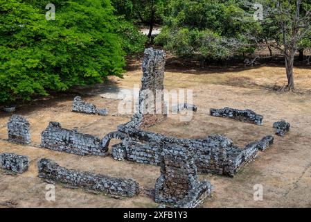 Ruines de Panama Viejo ou Old Panama, la partie restante de la ville de Panama d'origine, qui a été détruite en 1671 par le corsaire gallois Henry Morgan, Banque D'Images