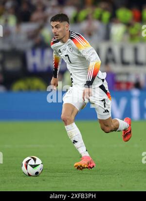 Dortmund, Deutschland. 29 juin 2024. firo : 29.06.2024, Football, Football : UEFA EURO 2024, EM, Championnat d'Europe 2024, Round of 16, finale 1/8, M37, match 37, GER, Allemagne - DEN, Danemark 2:0 Kai Havertz, GER, action individuelle crédit : dpa/Alamy Live News Banque D'Images