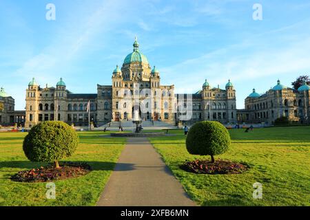 Géographie / voyage, Canada, Colombie-Britannique, Victoria, édifice du Parlement, ÎLE DE VANCOUVER, AUTORISATION-DROITS-SUPPLÉMENTAIRES-INFO-NON-DISPONIBLE Banque D'Images