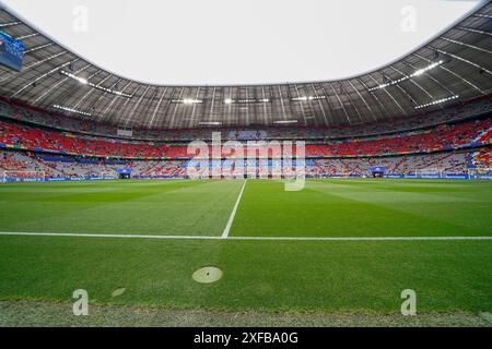 Munchen, Allemagne. 02 juillet 2024. MUNCHEN, ALLEMAGNE - 2 JUILLET : Allianz Arena lors du match de l'UEFA EURO 2024 Round of 16 entre Roemania et les pays-Bas à Allianz Arena le 2 juillet 2024 à Munchen, Allemagne. (Photo par Andre Weening/Orange Pictures) crédit : Orange pics BV/Alamy Live News Banque D'Images