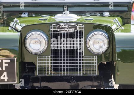 Land Rover Mk 1, calandre et phares, Banque D'Images