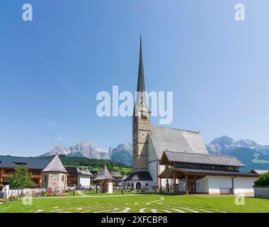 Église Maria Alm Maria Alm am Steinernen Meer Pinzgau Salzbourg Autriche Banque D'Images