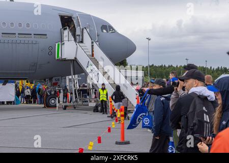 L'Airbus a330 MRTT de la Royal Netherlands Air Force en Finlande Banque D'Images