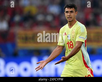 DUSSELDORF - Martin Zubimendi d'Espagne lors du match du groupe B de l'UEFA EURO 2024 opposant l'Albanie et l'Espagne à la Dusseldorf Arena le 24 juin 2024 à Dusseldorf, Allemagne. ANP | Hollandse Hoogte | Gerrit van Keulen Banque D'Images