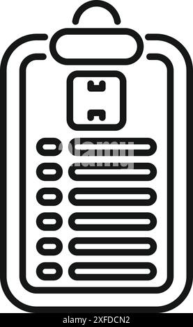 Icône de dossier médical représentant les informations patient et les données de santé Illustration de Vecteur