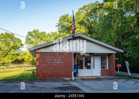 Ramer, Alabama, États-Unis-9 avril 2023 : bâtiment du bureau de poste des États-Unis dans la petite ville de Ramer dans le sud de l'Alabama. Banque D'Images