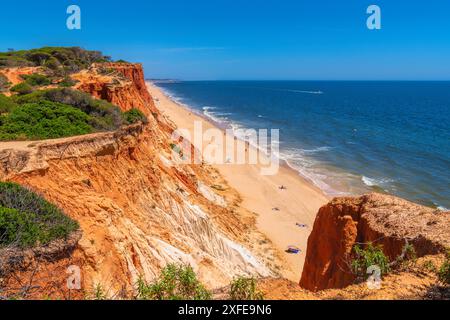 Praia da Falesia Algarve plage Portugal près de Vilamoura et Albufeira Banque D'Images