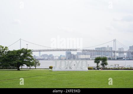 Tokyo, Japon. 27 juin 2024. Vue générale du monument DE TOKYO au Harumi Port Park à Tokyo, Japon, 27 juin 2024. Crédit : AFLO/Alamy Live News Banque D'Images