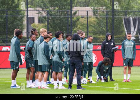 Rotterdam, pays-Bas. 03 juillet 2024. ROTTERDAM, 3-7-2024, terrain d'entraînement 1908, Néerlandais Eredivisie 2024/2025, premier entraînement Feyenoord, crédit : Pro Shots/Alamy Live News Banque D'Images